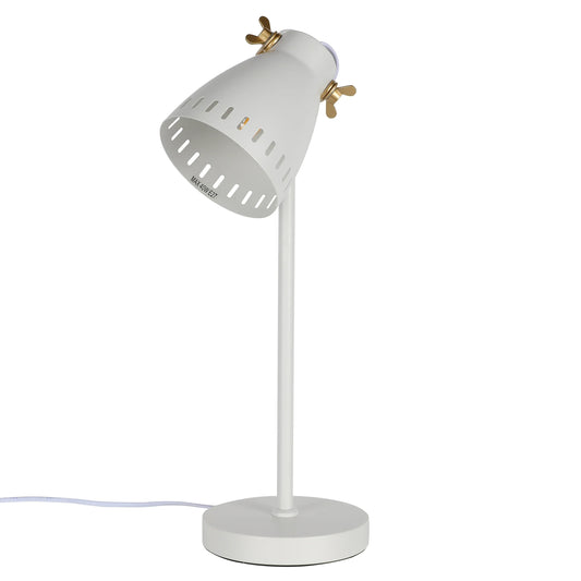 Retro Desk Lamp with Brass Accents