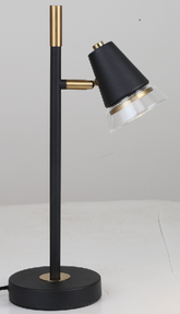 TABLE LAMP 68749/1T BLACK+BRASS GU10X1 (TEKLED)