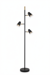 FLOOR LAMP 68749/3F BLACK+BRASS GU10X3 (TEKLED)