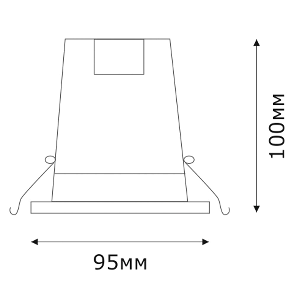 Spot R50 ROUND RING CH E14 (TEKSAN)