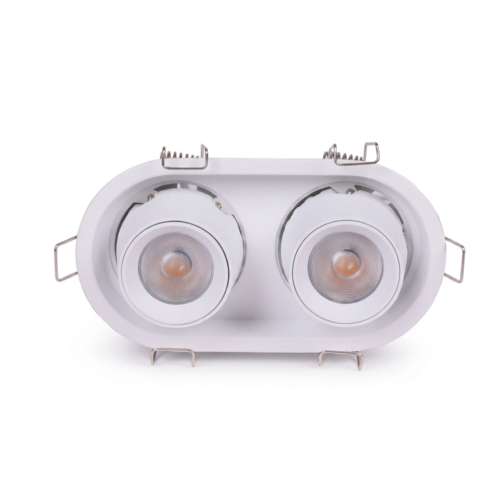 LED DOWNLIGHT 2*7W 4000K WITH HONEYCOMB (TEKLED)