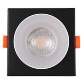 GU5.3 DOWNLIGHT SQUARE BLACK AND WHITE 1 WAY (TEKLED)