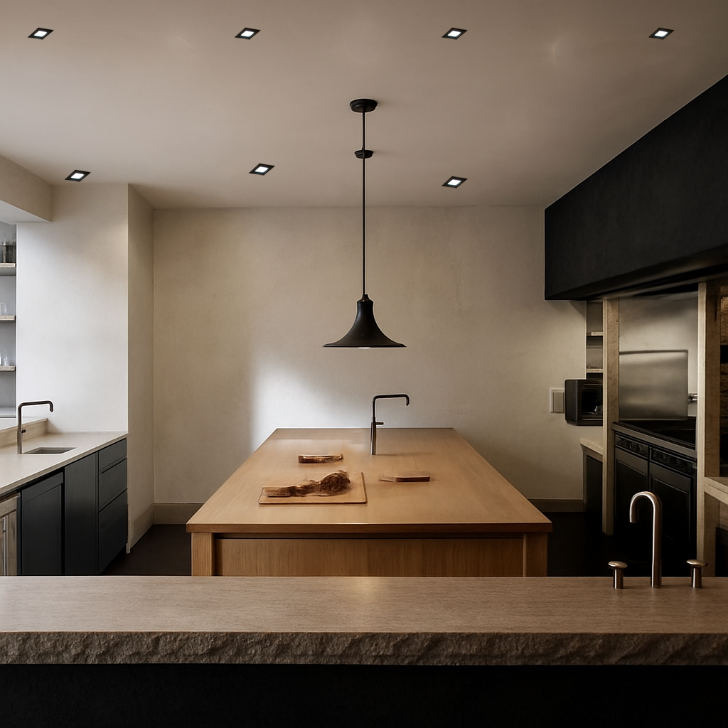 GU5.3 DOWNLIGHT SQUARE BLACK AND WHITE 1 WAY (TEKLED)
