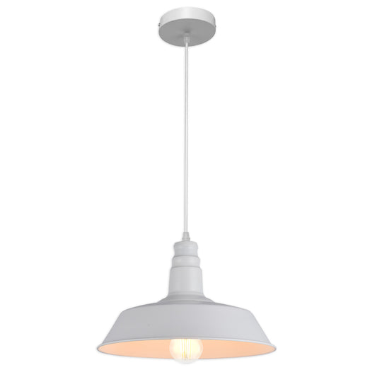 Step Industrial Caged Metal Ceiling Pendant Light E27 Fitting
