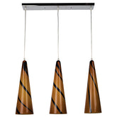 Pendant MD6619-3SO 3xE27 40W AMBER+BROWN(AS-AV)