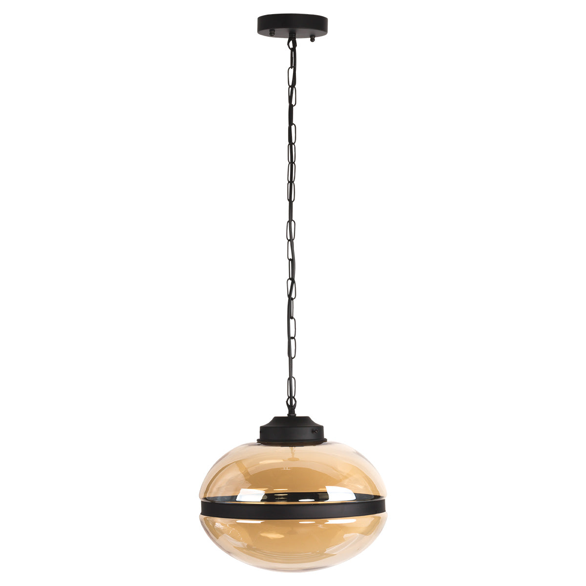 Pendant 8050-1C E27 40W AMBER GLASS (ASYA AV)