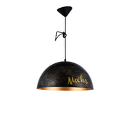 Pendant MD42976-1A E27 D400 BLACK+GOLD (TE