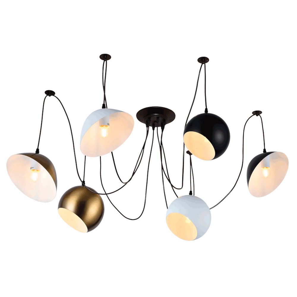 Pendant HFD0453-6 6xE27 BLACK (TEKAVIZE)