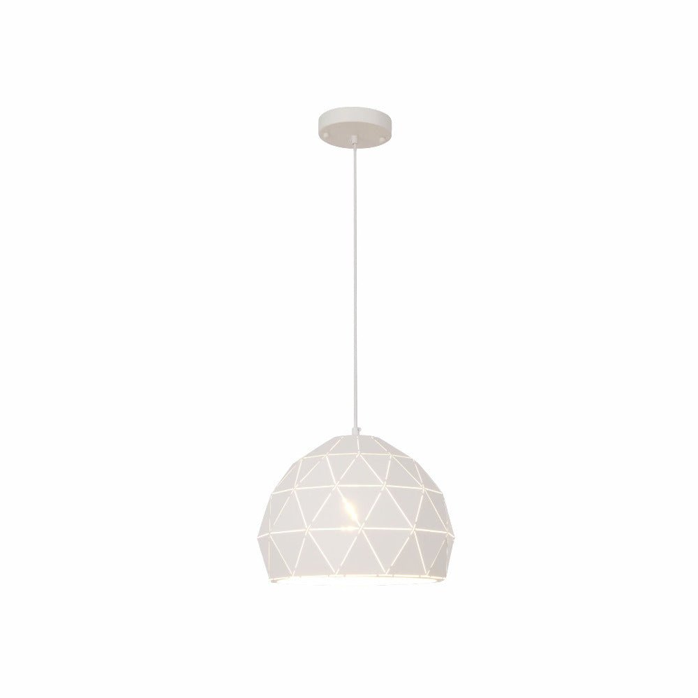 Triangle Laser Cut Metal Dome Pendant Ceiling Light E27