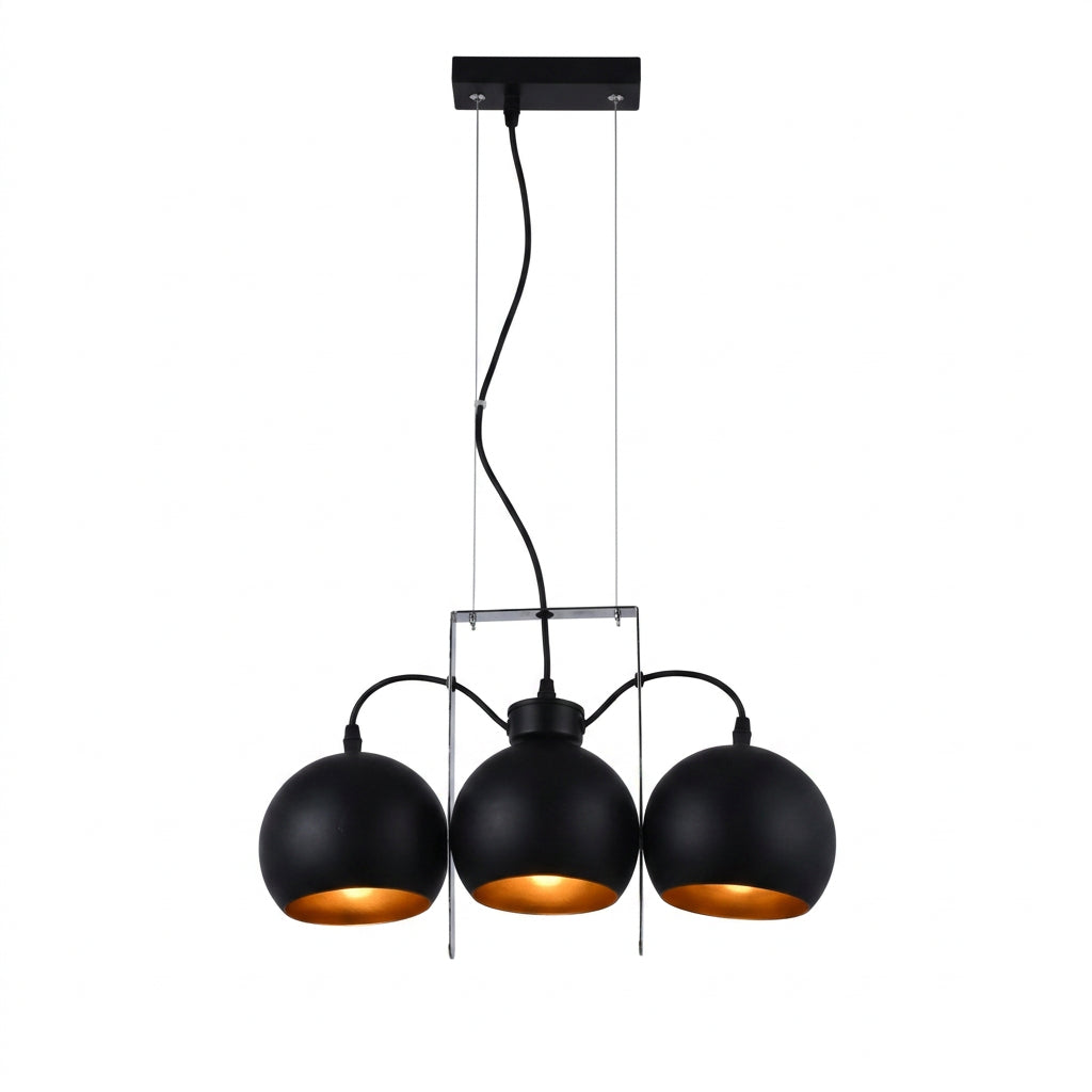 Pendant MD65460-3 BLACK 40W E27 (TEKAVIZE)