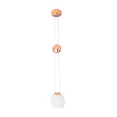 Pendant MD57718A-1WHITE+COPPER 40W E27 (TEKAV)