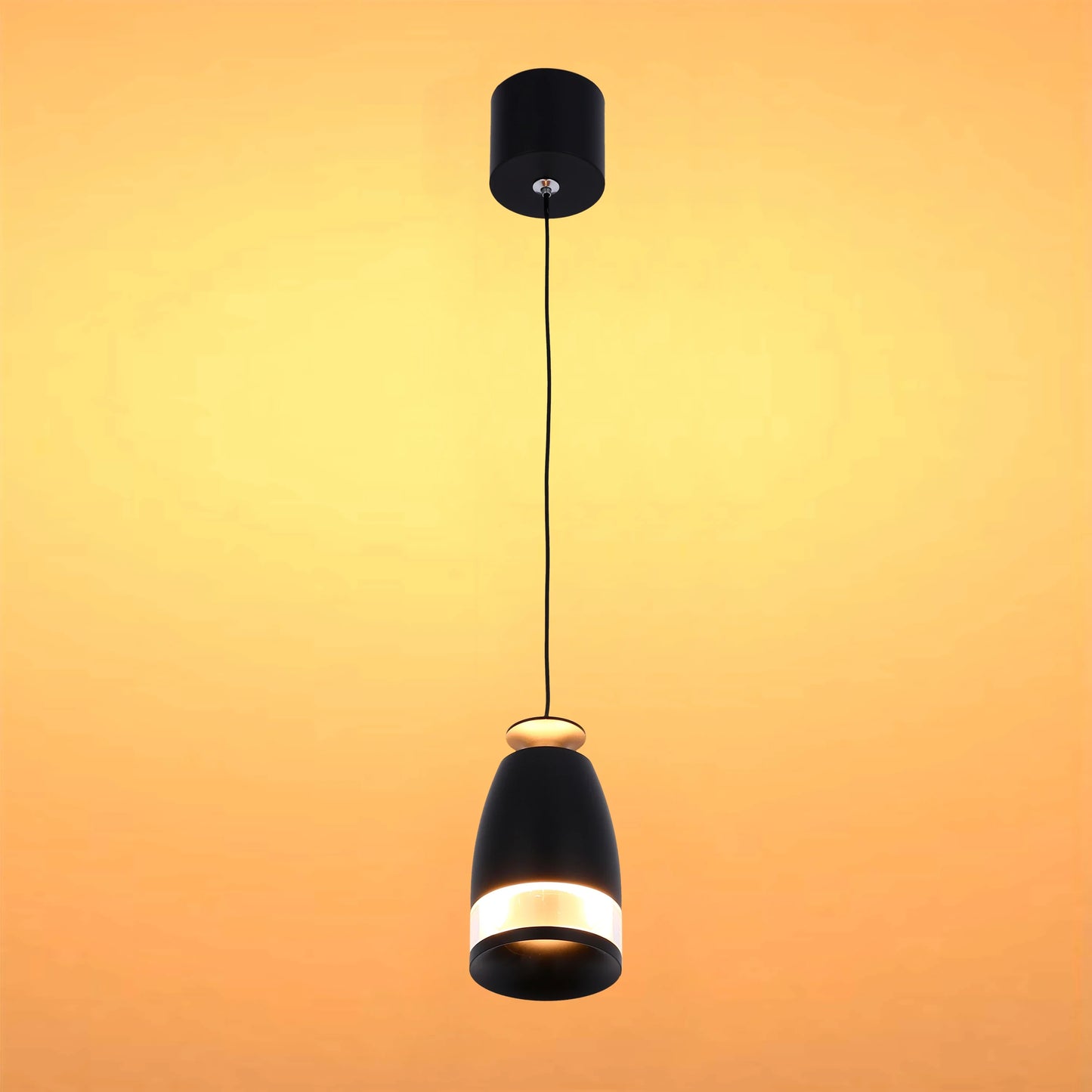 Sentinel LED Pendant Downlight with Polycarbonate Ring Diffuser 7W Warm White
