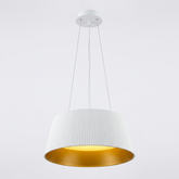 LED PENDANT LAMP LY5926 WHITE+ WOODEN 36W 3CCT (TEKLED)