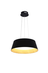 LED PENDANT LAMP LY5926 BLACK+ WOODEN 36W 3CCT (TEKLED)