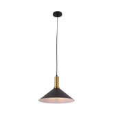 PENDANT LAMP MMD24064A-1S BLACK+BRASS 1XE27 (TEKLED)
