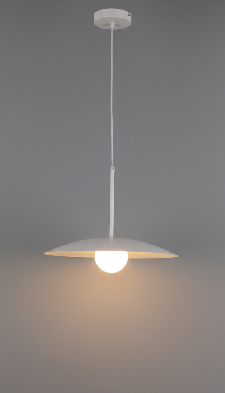 PENDANT LAMP WHITE H1001 D400 G9X1 (TEKLED)