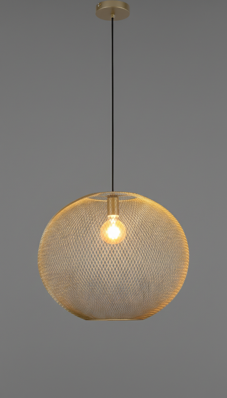 PENDANT LAMP GOLD K060 E27X1 (TEKLED)