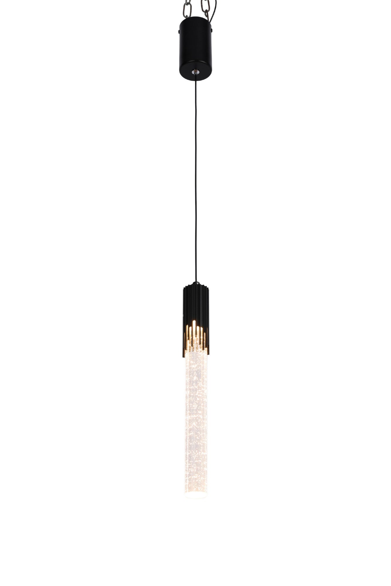 LED PENDANT LAMP BLACK T501-1A 3000K (TEKLED)