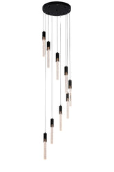LED PENDANT LAMP BLACK T501-9A D400 3000K (TEKLED)