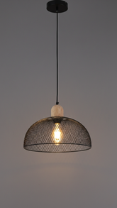 PENDANT LAMP BLACK M054D D350 E27X1 (TEKLED)