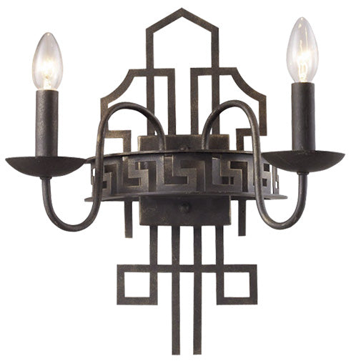 Wall Lamp 7736/2 E14 40W BLACK BRUSH/REDGD ASYA-AV