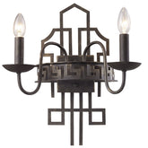 Wall Lamp 7736/2 E14 40W BLACK BRUSH/REDGD ASYA-AV