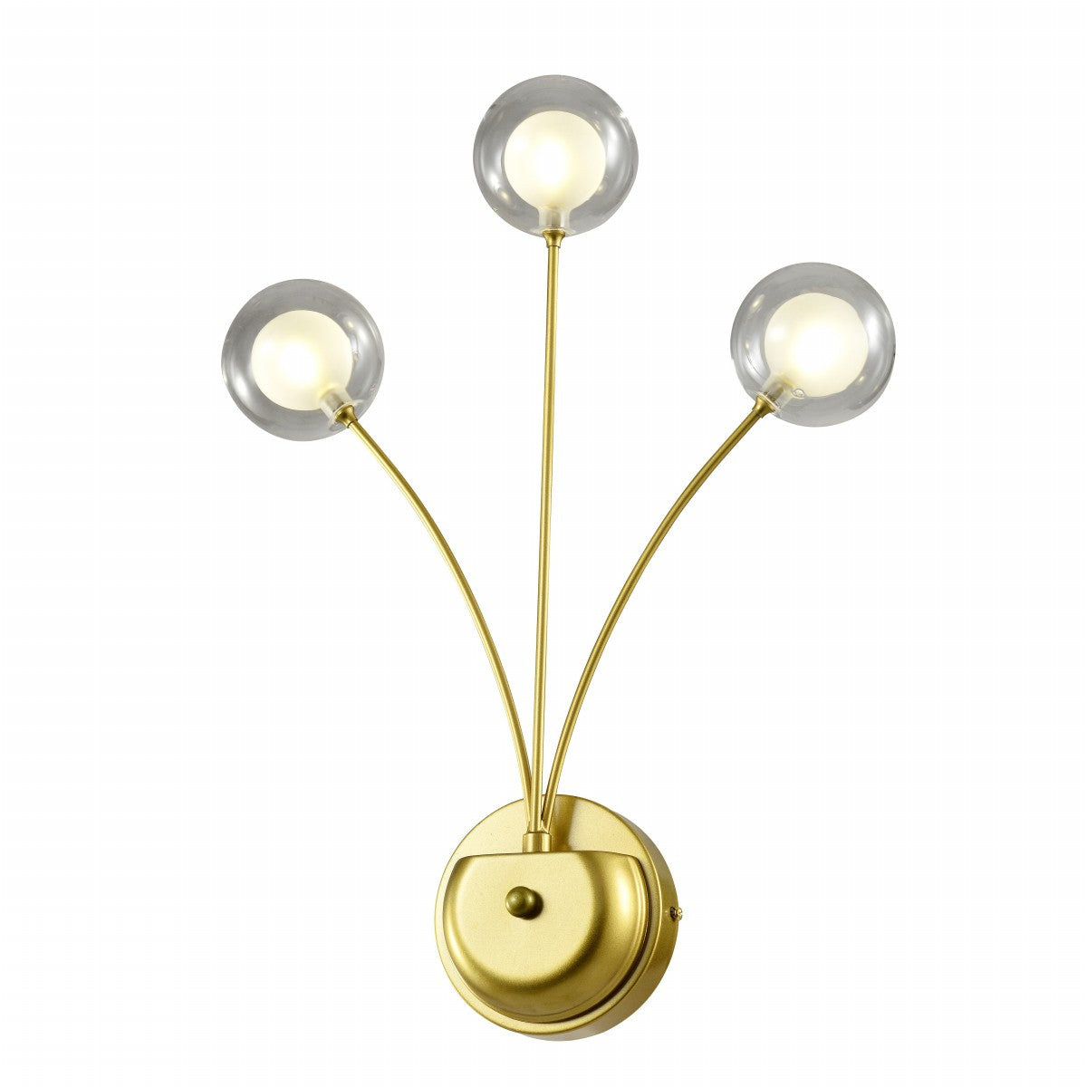 Wall Lamp SY9309-3 GOLD+CLEAR GLASS 3*G4 (TEKAVIZE)