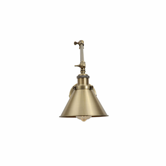Metal Hinged Cone Wall Light E27 Fitting