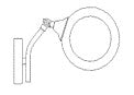 Wall Lamp 52035 1xE27 CHROME+WHITE (TEKAVIZE)