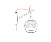 Wall Lamp 32486 1xE27 CHROME+BLACK (TEKAVIZE)