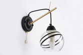 Wall Lamp 32486 1xE27 CHROME+BLACK (TEKAVIZE)