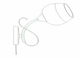 Wall Lamp 32381 1xE27 CHROME+BLACK (TEKAVIZE)