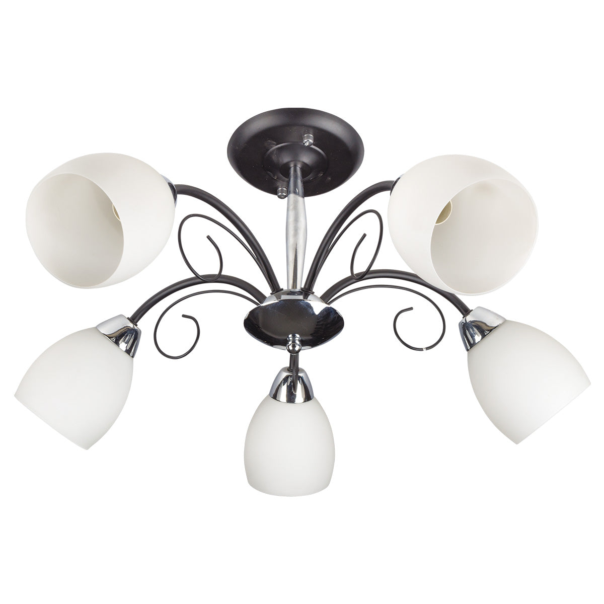 Chandelier MX10305S/5 BLACK+CR E14 60W (AS-AV)