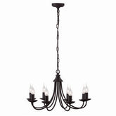 Chandelier DI 6301-8 BLACK E14 60W (ASYA-AVIZE)