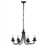 Chandelier DI 6301-8 BLACK E14 60W (ASYA-AVIZE)