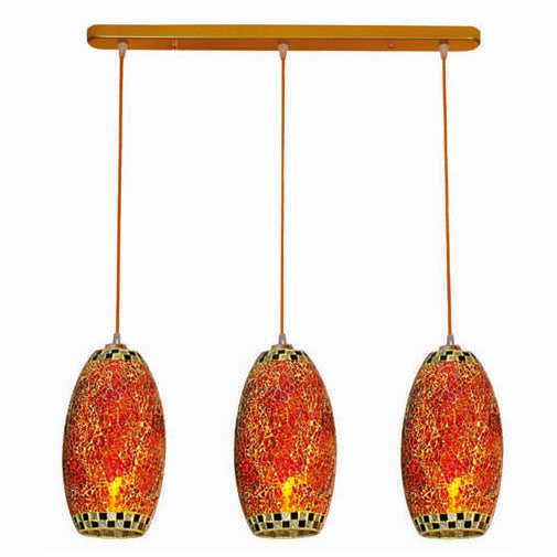 Chandelier B90007-3 E27 40W RED (ASYA-AVIZE)