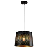 Chandelier 8613-1BK E27 BK+GD (TEKAVIZE)
