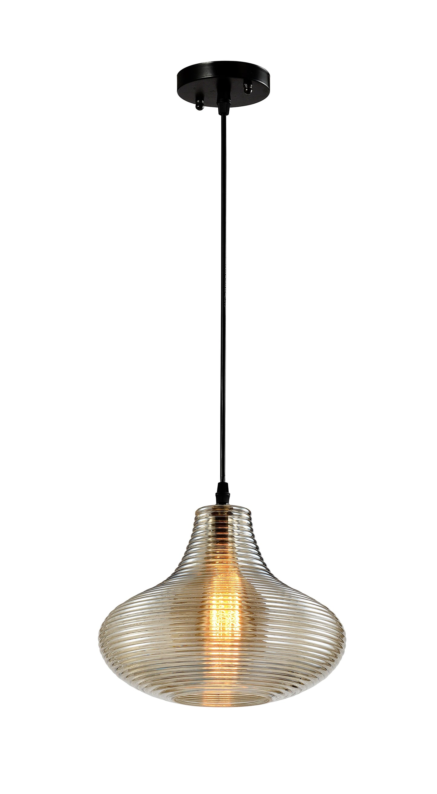 Chandelier 8444-1C E27 AMBER GLASS (TEKAVIZE)