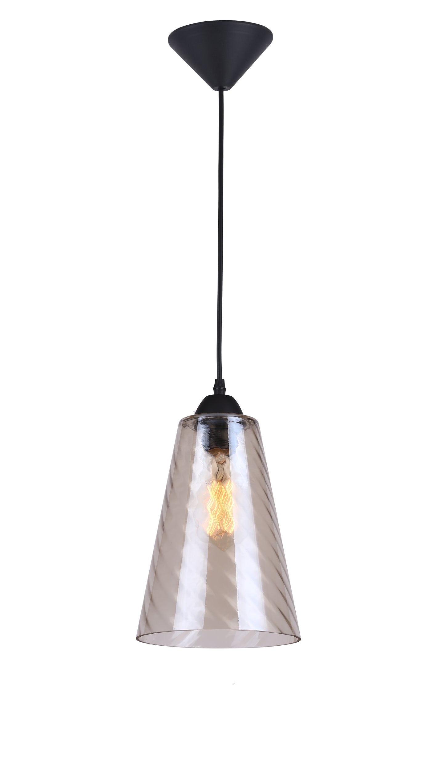 Chandelier MD51081-1A E27 D180 AMBER (TEKAVIZE)