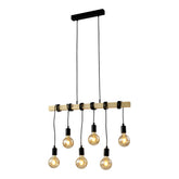 Chandelier 9921-6 WOODEN 6xE27 (TEKAVIZE)