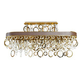 Chandelier 11667D 12xE14 GOLD L1100xW300 (TEKAVIZE)