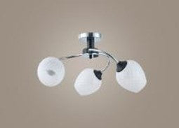 Chandelier 32420 3xE27 CHROME+BLACK (TEKAVIZE)