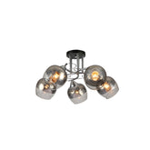 Chandelier 32381 5xE27 CHROME+BLACK (TEKAVIZE)