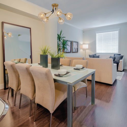 Indoor usage of Amber Reeded Globe Glass Gold Metal Vintage Retro Semi Flush Ceiling Light with E27 Fittings | TEKLED 159-17662