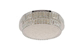 CRYSTAL CHROME CEILING LIGHT XD995 D600MM 3 COLOUR (TEKLED)