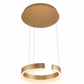 BRUSHED GOLD D600 CHANDELIER BONINI 72W 3COLOUR(TEKLED)