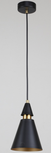 PENDANT LAMP 85625/1P BLACK+BRASS+GOLD E14X1 (TEKLED)