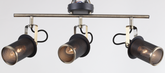 CEILING LAMP 80032/3 BLACK+ANTIQUE BRASS E14X3 (TEKLED)