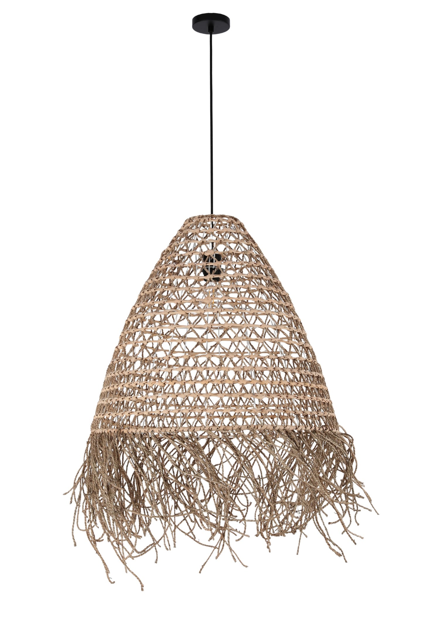 CHANDELIER HX2479A 1XE27 SEAGRASS LAMPSHADE (TEKLED)