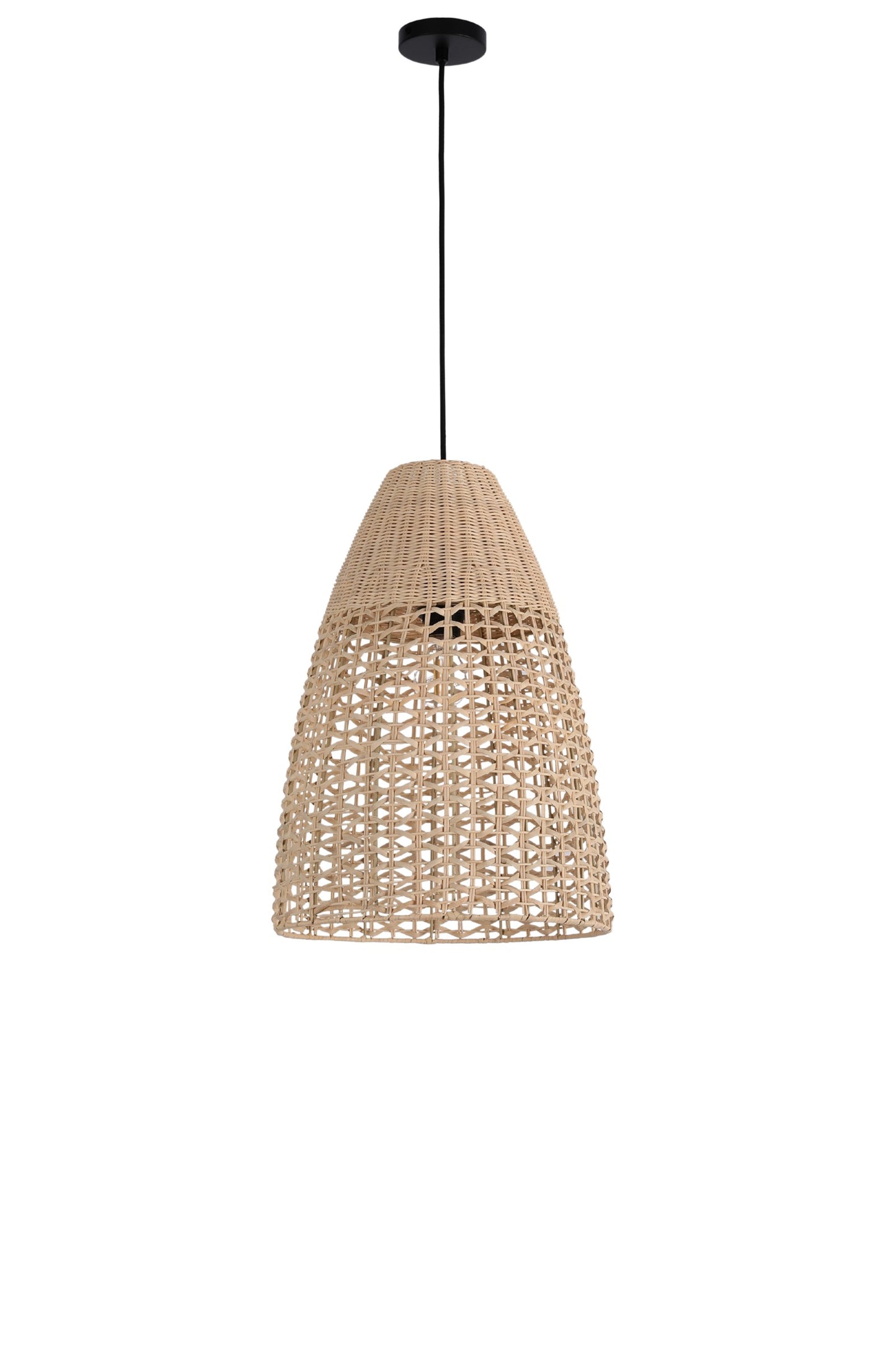 CHANDELIER HX1026 1XE27 RATTAN LAMPSHADE (TEKLED)